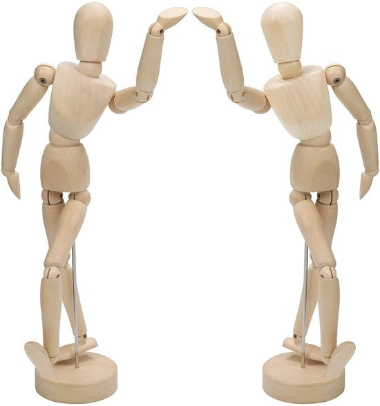 Manichino in legno da 30,5 cm - Articoli di artigianato - Figure in legno - Decorazione da casa - Manichini per artisti - Articoli per figure in legno - Dimensioni: 30,5 cm