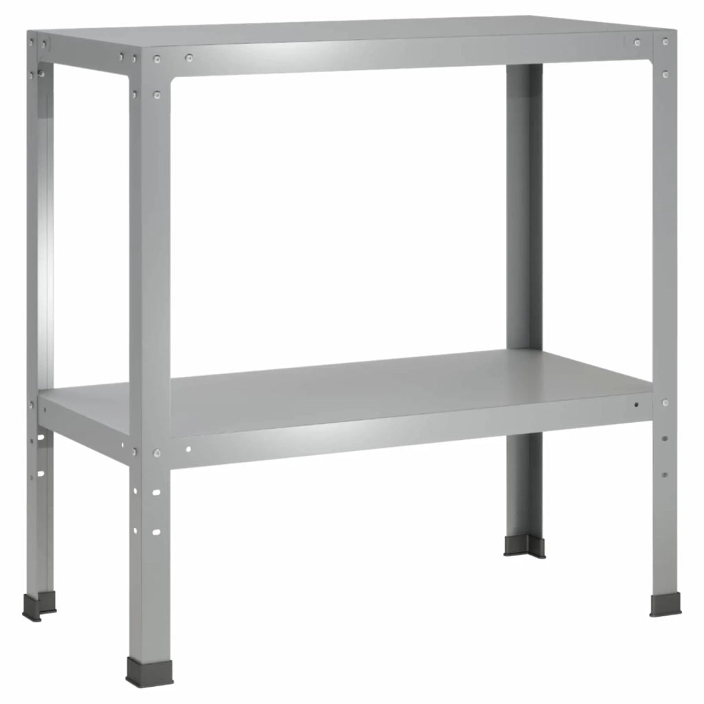 Tavolo da rinvaso 100 x 40 x 80 cm Acciaio zincato Argento 8014860
