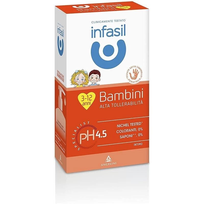 INFASIL DETERGENTE INTIMO IN CONFEZIONE DA 200 ML PER BAMBINI DA 3 A 12 ANNI