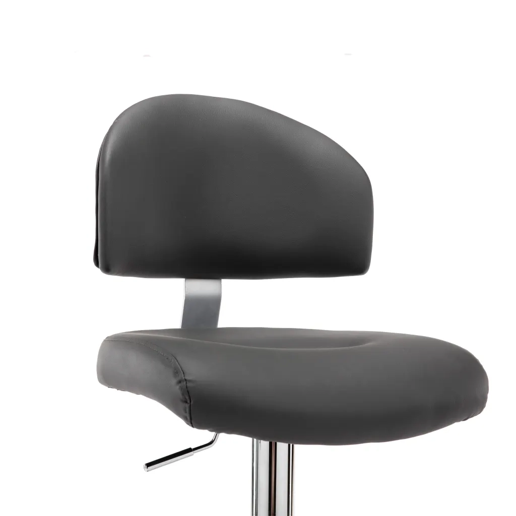 Sgabello da Bar Grigio in Similpelle 249649