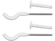 Coppia mensole 7 bianche plastificate