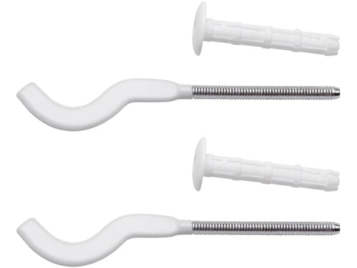 Coppia mensole 7 bianche plastificate