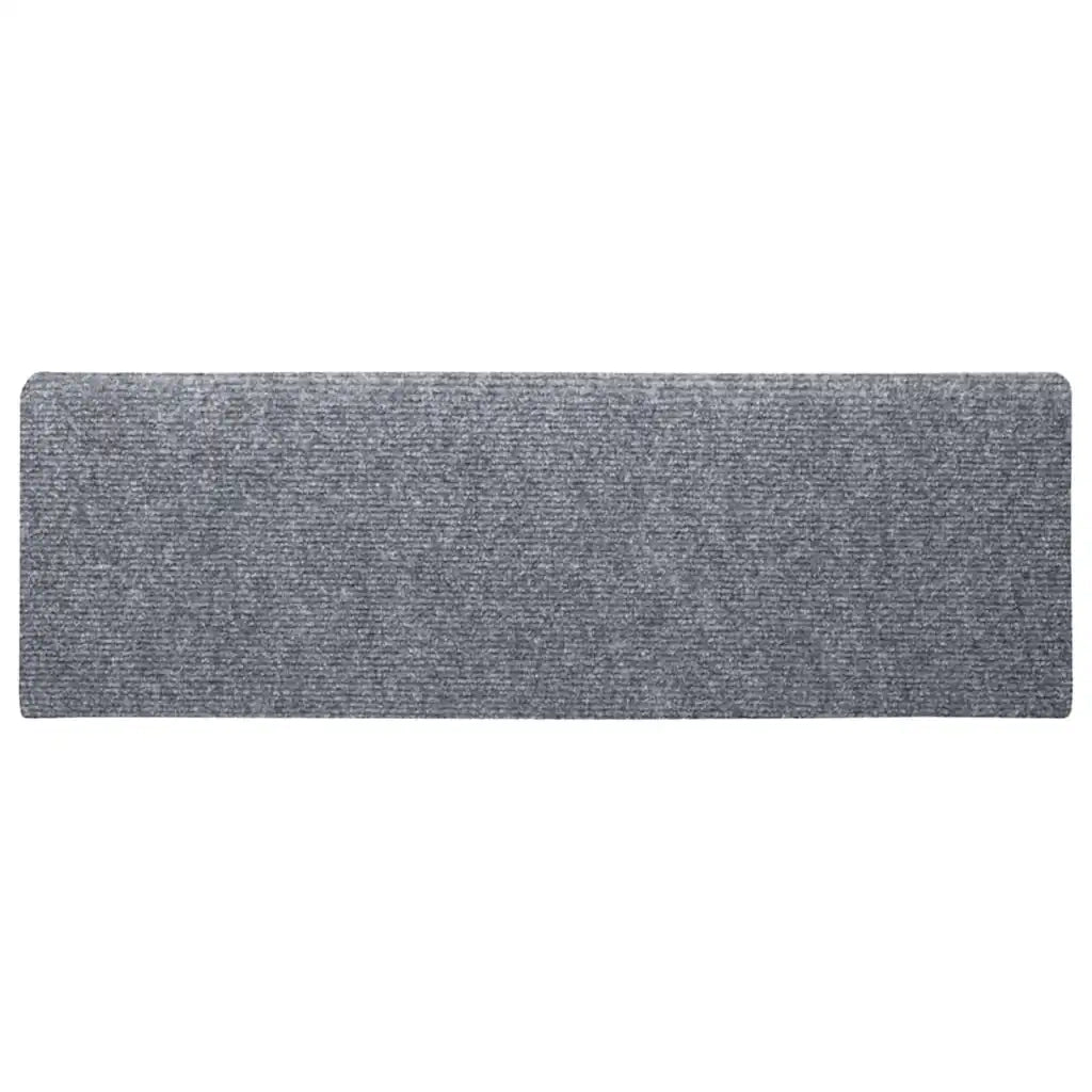 Tappetini per scale autoadesivi 10 pz | Gradini per Scale 65x21x4 cm Grigio chiaro bordo rettangolare