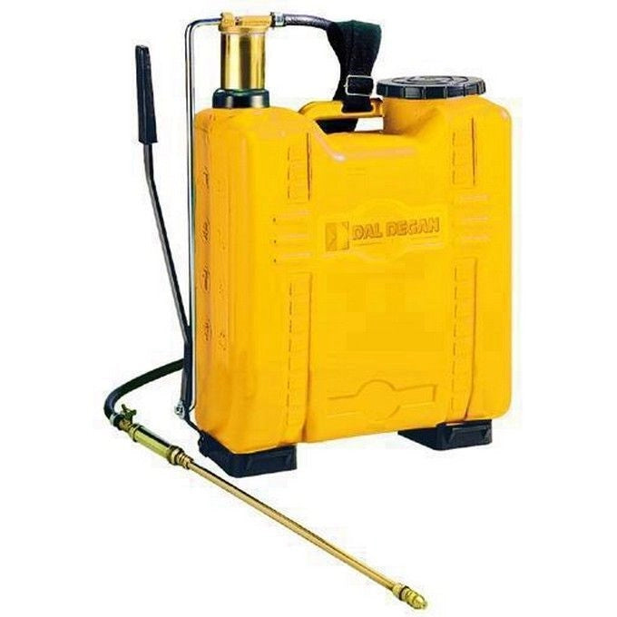 Dal Degan LA6403 FLEXO Pompa Irroratrice a Spalla Serbatoio 16 L Pompante Inox Lancia Ottone Cinghie Regolabili colore Rosso