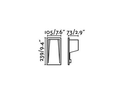 SOUN 2, Incasso a LED per Esterni, Faro Barcelona Colore: Bianco
