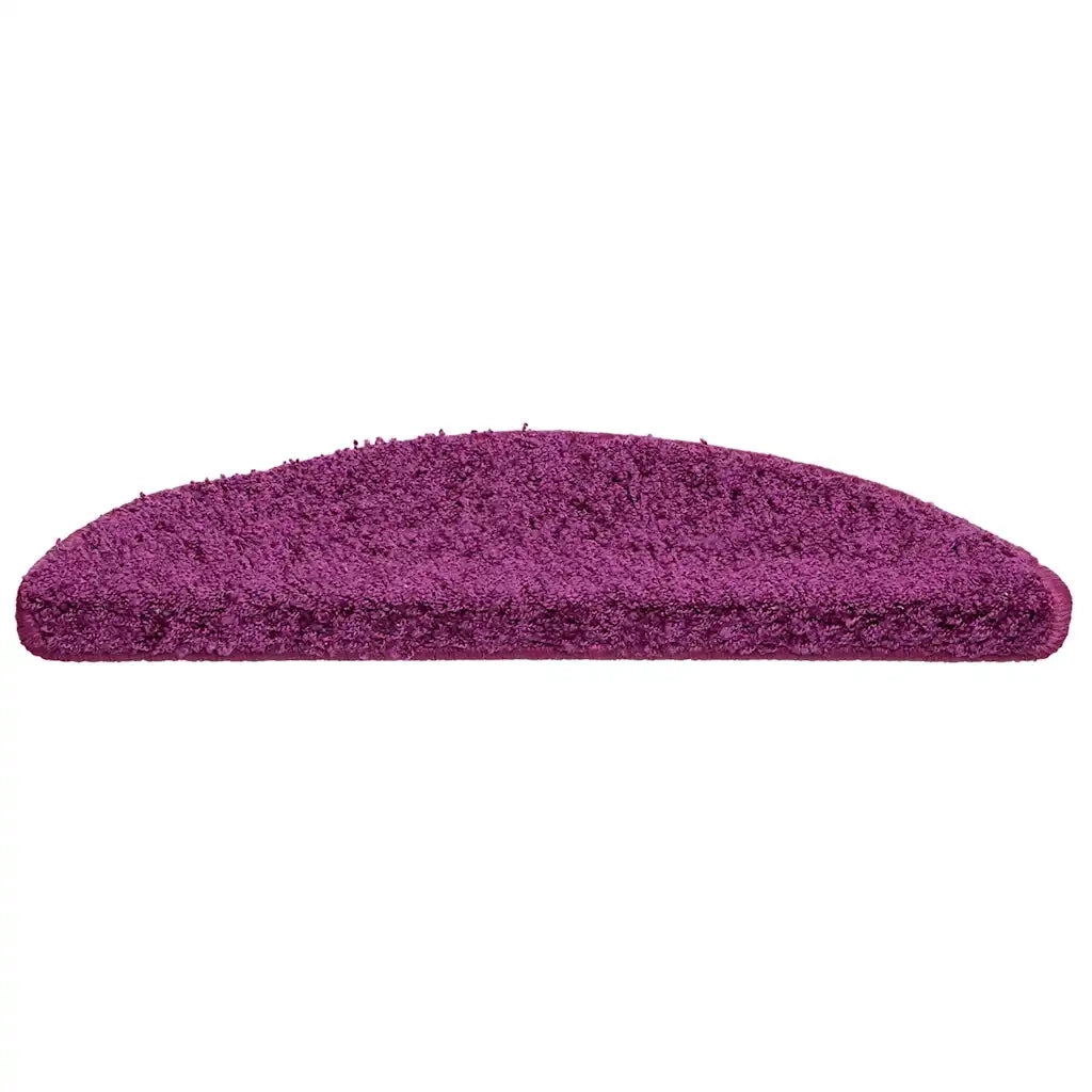 Tappetini per scale 10 pz | Gradini per Scale 56x17x3 cm Viola Semicircolari