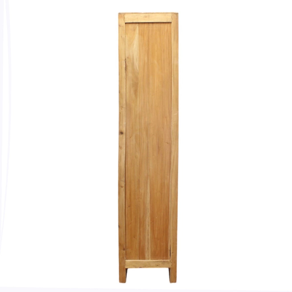 Vetrina in legno rustico 4 ripiani - CHRYSANTHEMUM