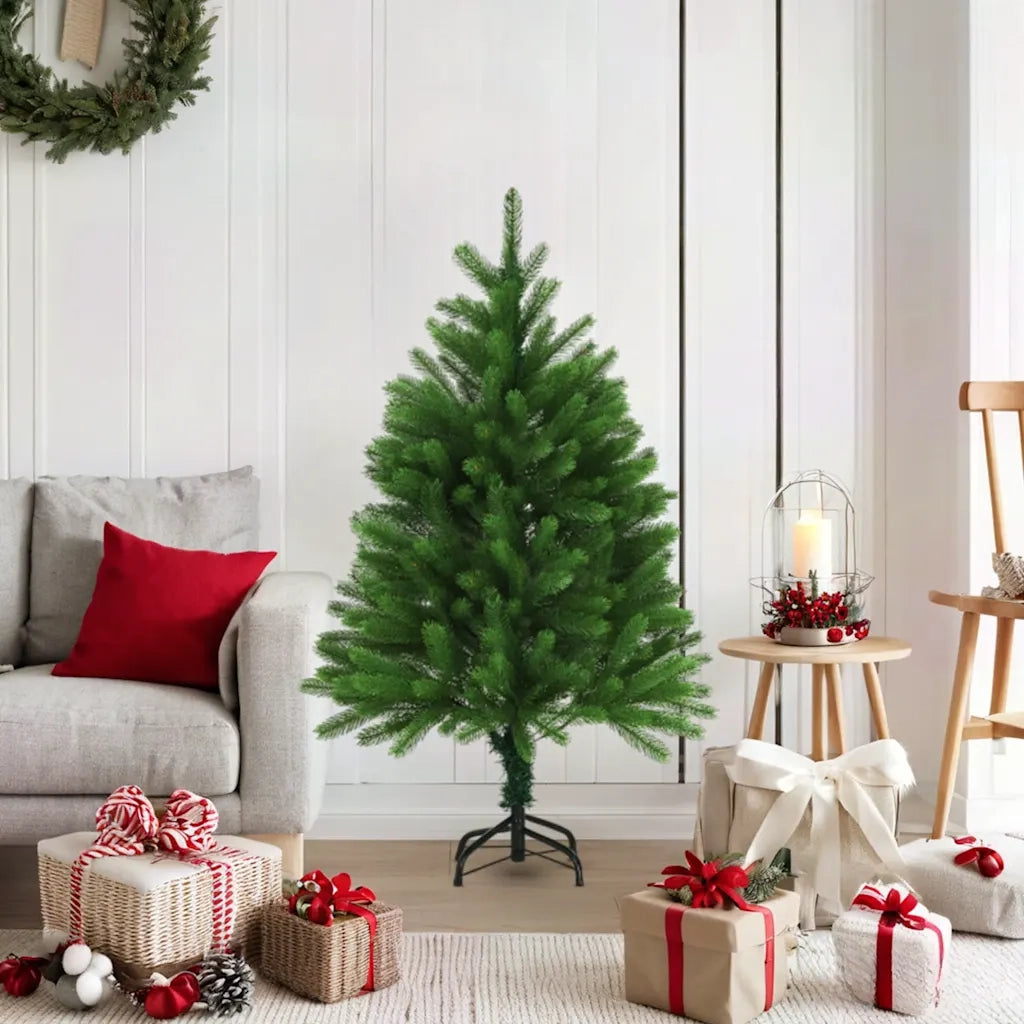 Albero di Natale | Decorazioni natalizie Artificiale Realistico con Punte 120 cm Verde