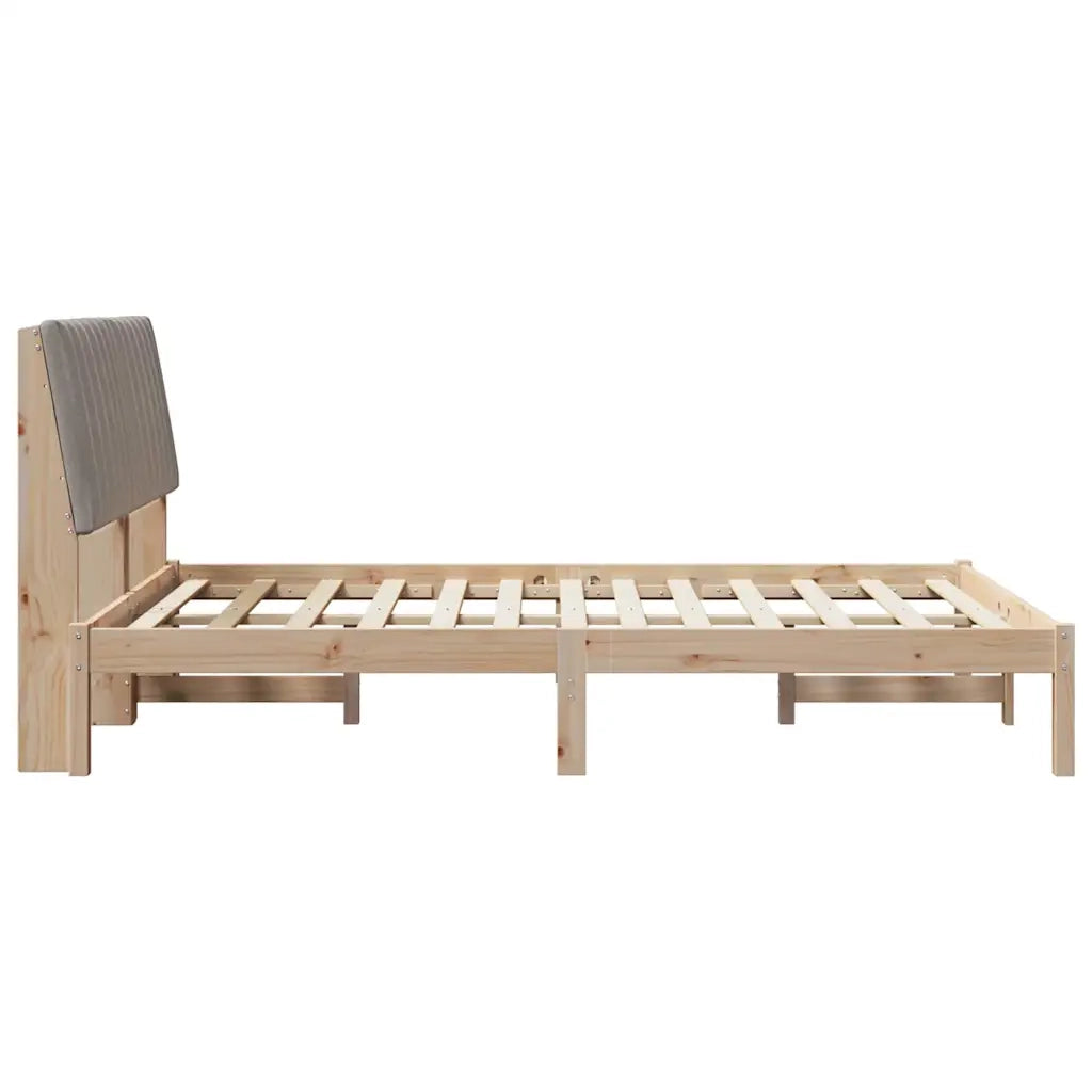 Struttura del letto Marrone 135 x 190 cm Pino massello 878902