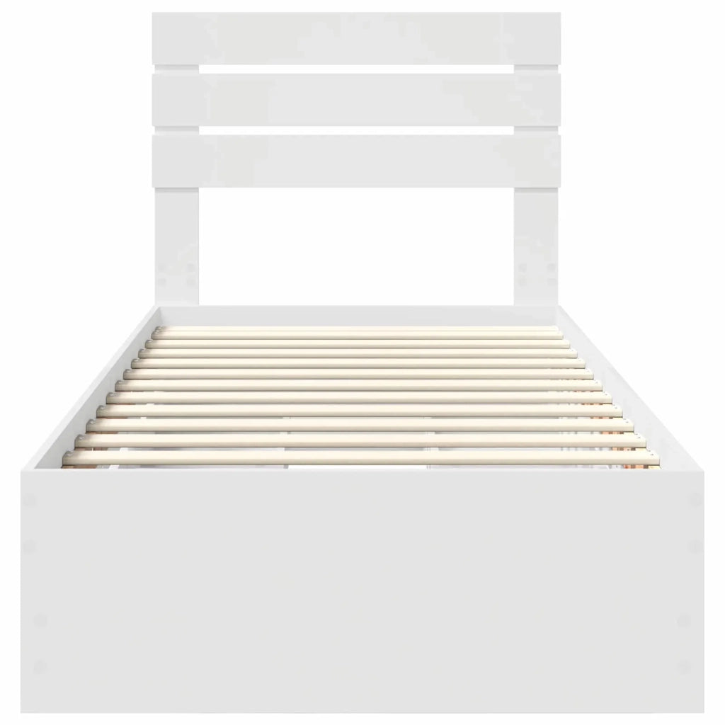 Struttura del letto Bianco 75 x 190 cm Legno Ingegnerizzato 3411539