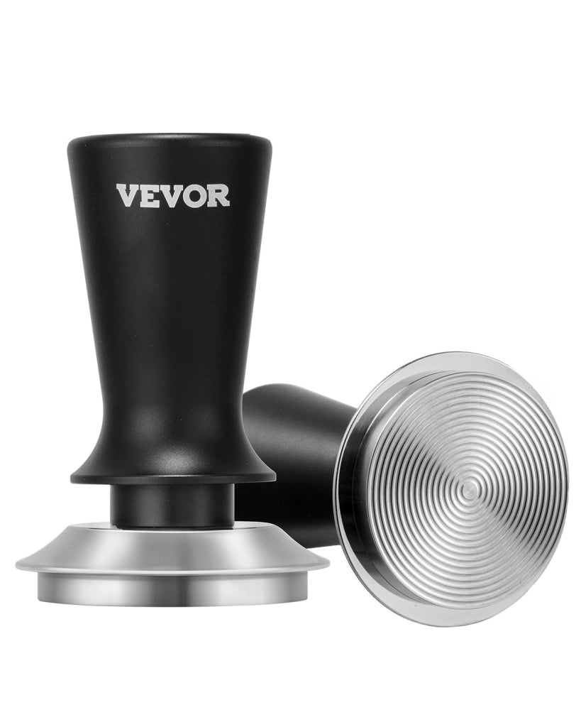 Pressino da caffè 53 mm a molla 13,6 kg in acciaio inox e lega di alluminio, tamper espresso manuale ed ergonomico per casa e bar