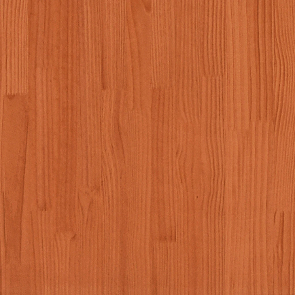 Giroletto senza Materasso Marrone Cera 200x200 cm Legno di Pino 3309937