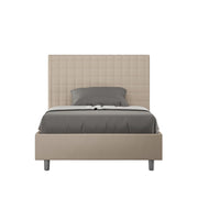 Letto 1 Piazza e Mezzo 120x210 cm Senza Rete Sunny Tortora