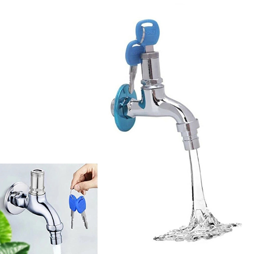 RUBINETTO ANTIFURTO ACQUA CON SERRATURA ATTACCO 1/2" CHIAVE DI BLOCCO DGO-155