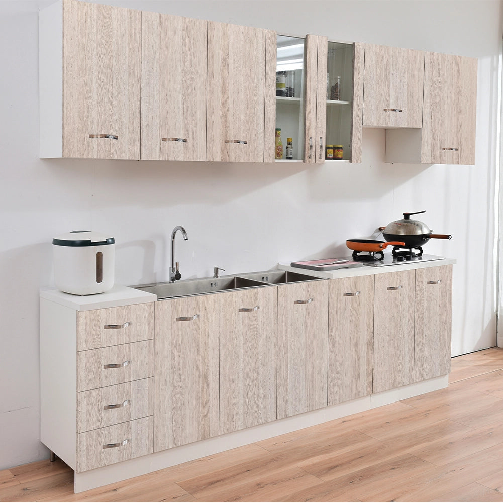 Mobile Base Cucina Componibile Minimal Colore Olmo con 1 Anta e 2 Scomparti