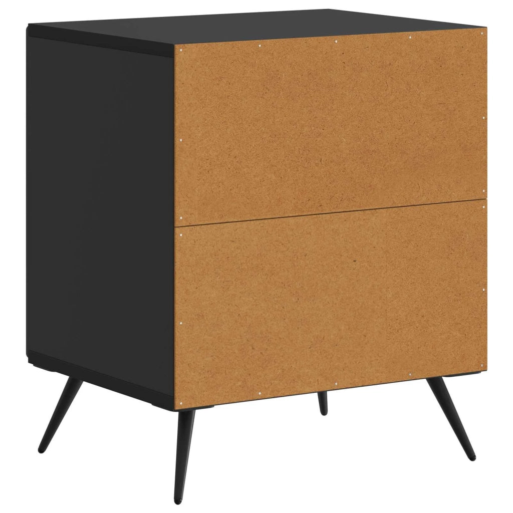 Armadio da Notte 2 pz Nero 43 x 34,5 x 50 cm 895488