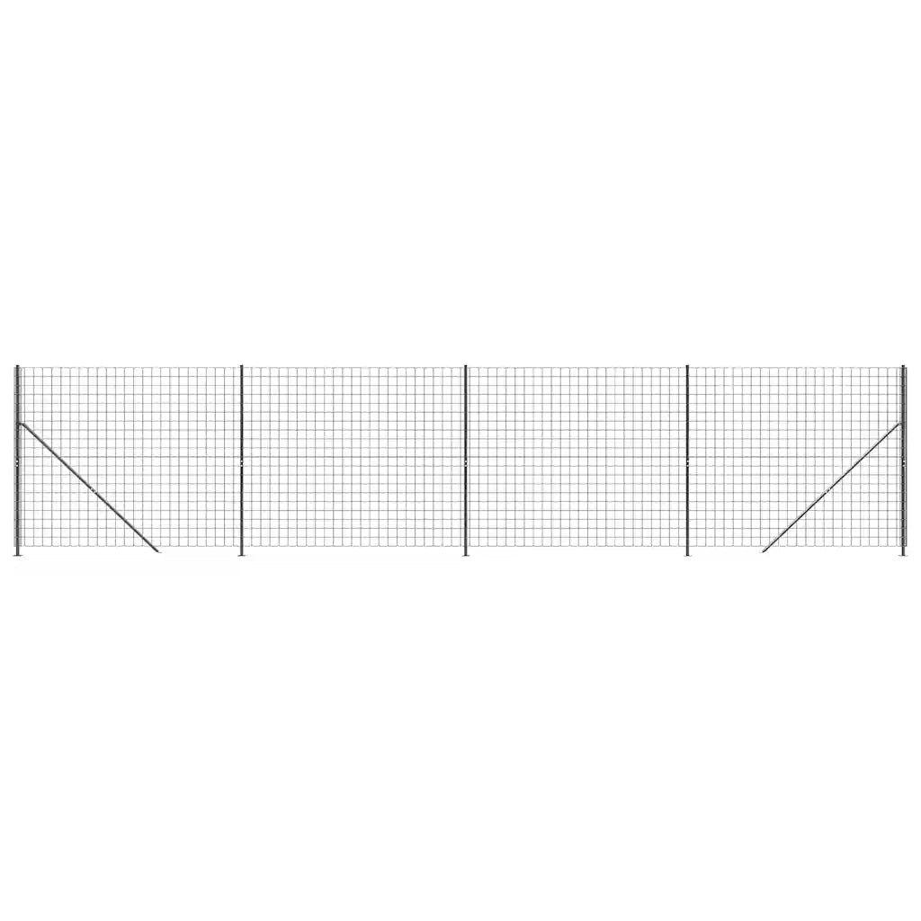 Recinzione Metallica con Flangia Antracite 1,4x10 m 154323