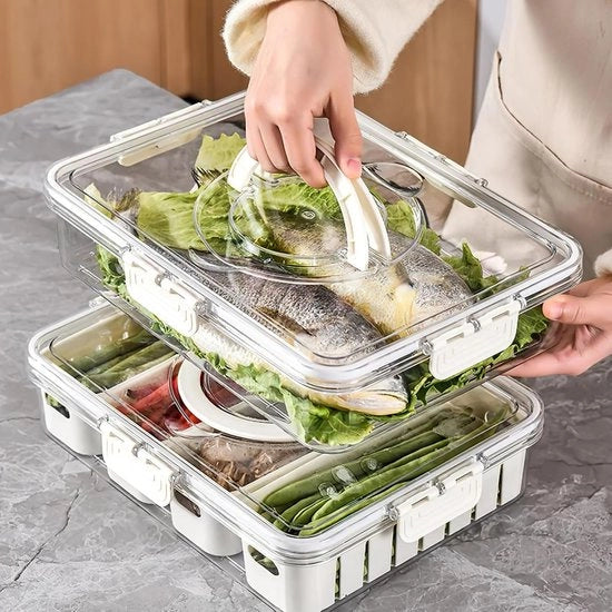 Box di Stoccaggio e Raffreddamento per Alimenti con Compartimenti Rimovibili