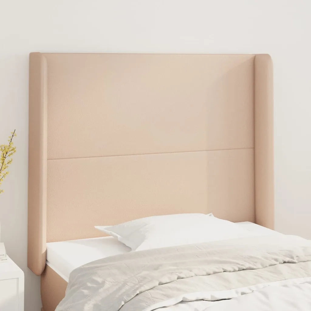 Testiera | Testata ad Orecchio Cappuccino 93x16x118/128 cm in Similpelle