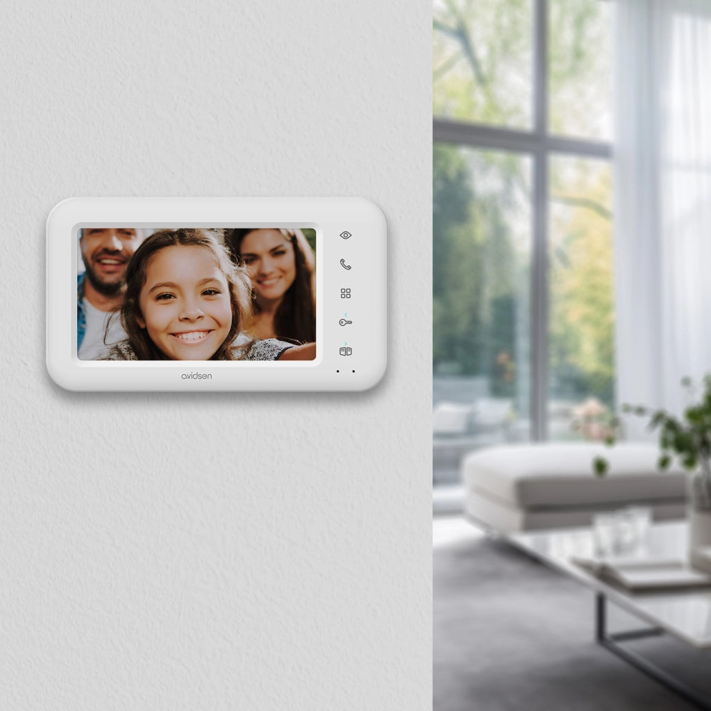 Monitor Supplementare Videocitofono Bifamiliare Elia 2 Famiglie - Monitor 7'' Colori 2 Fili - 112304
