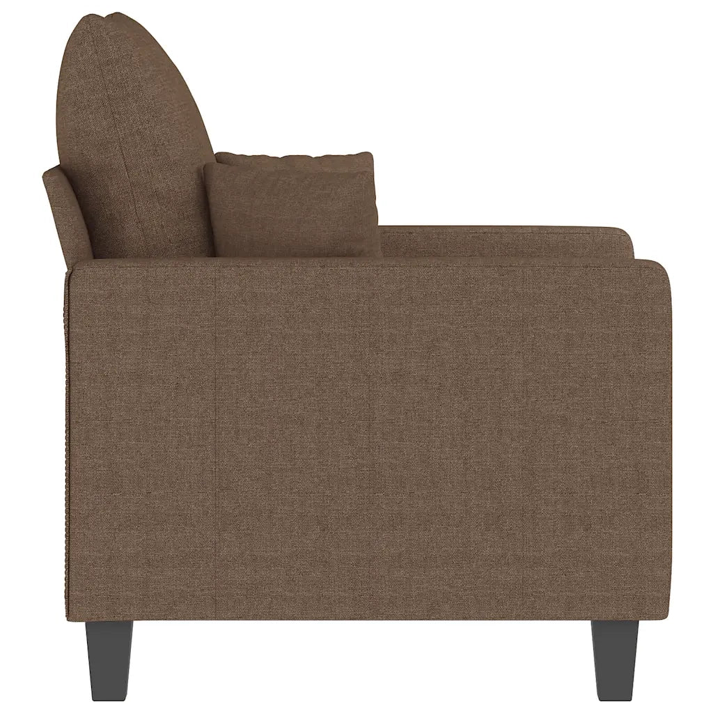 Poltrona | Sedia Relax Marrone 60 cm in Tessuto