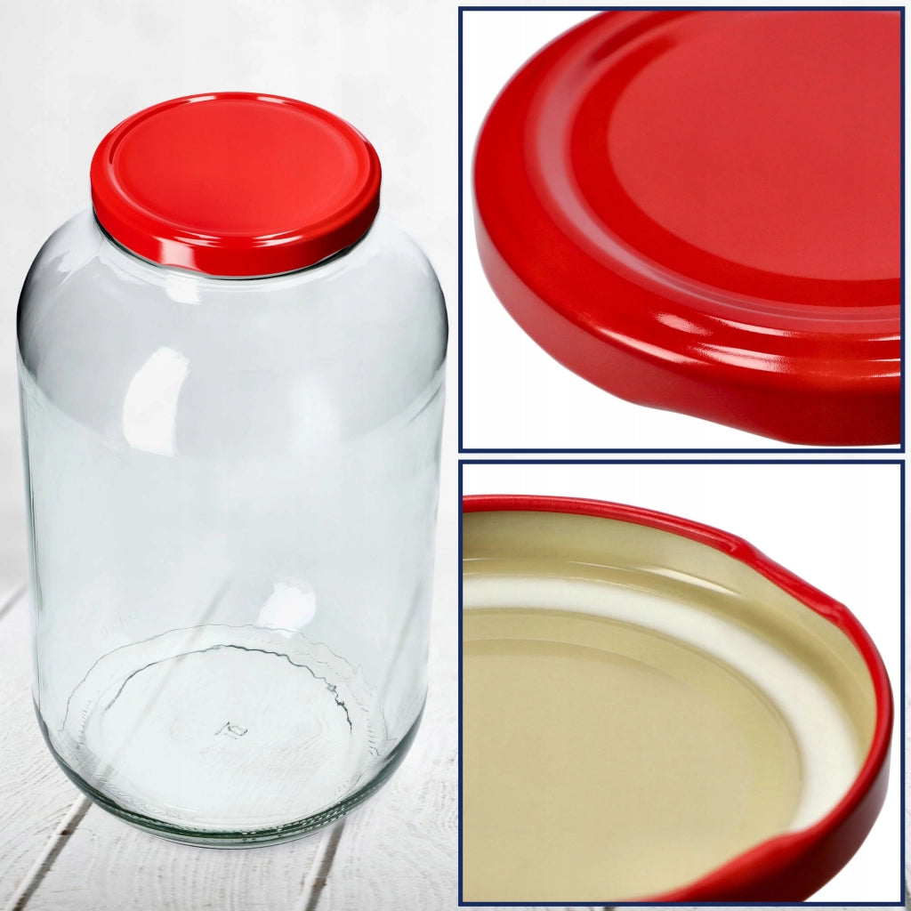 Tappi KADAX per barattoli, diametro 100 mm, coperchi per barattoli di conserve, 50 pezzi.
