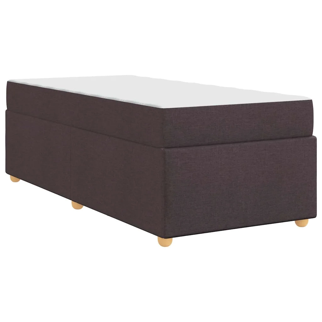 Struttura del letto Marrone Scuro 90 x 200 cm Tessuto