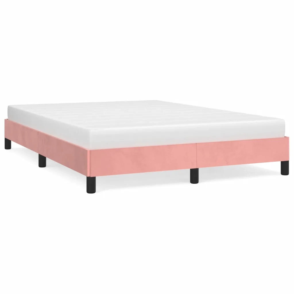 Giroletto-Struttura Letto Rosa 140x190 cm in Velluto 920715
