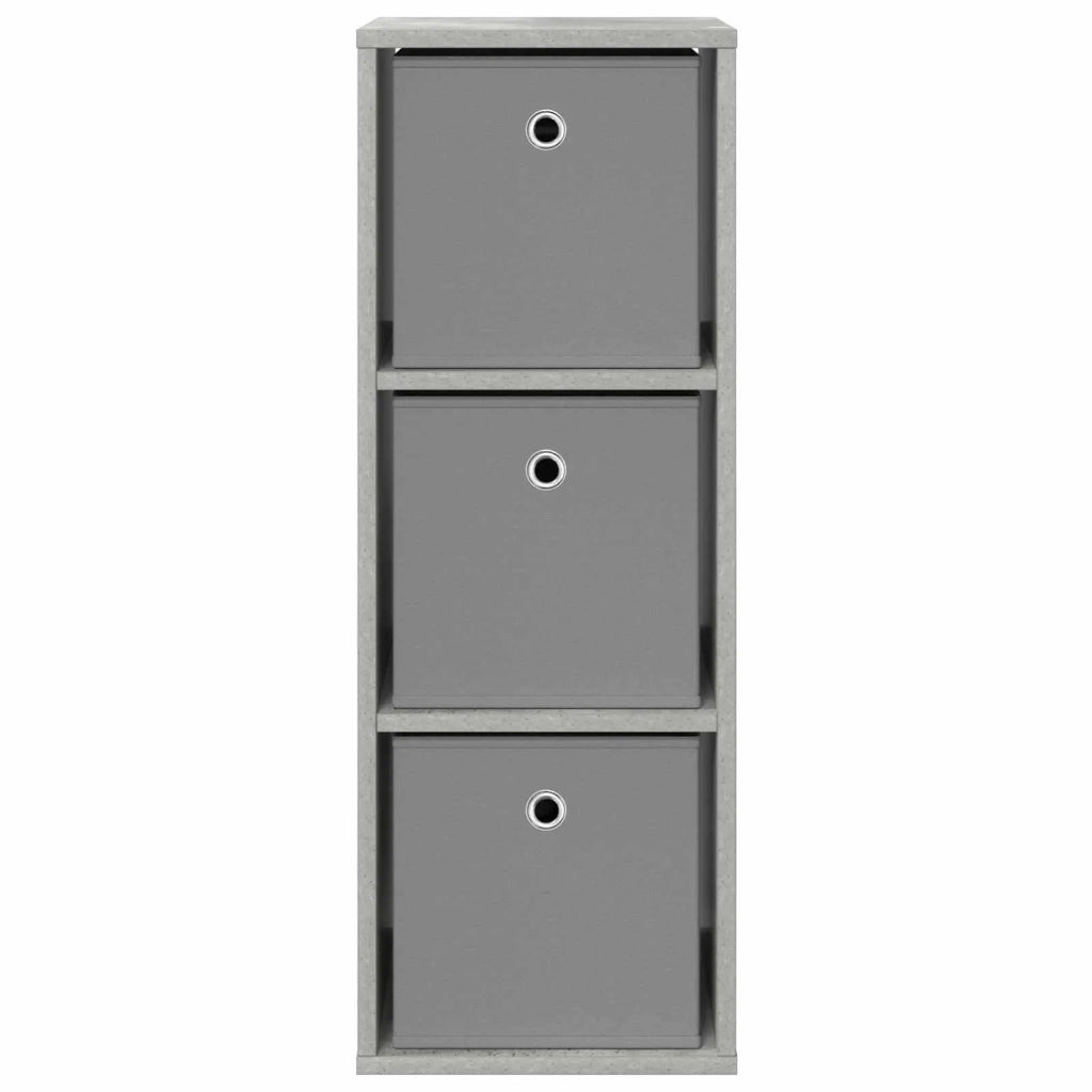 Credenza | Madia | Buffet da pranzo | Armadio da pranzo con cassetto Grigio cemento 30,5 x 27 x 84,5 cm