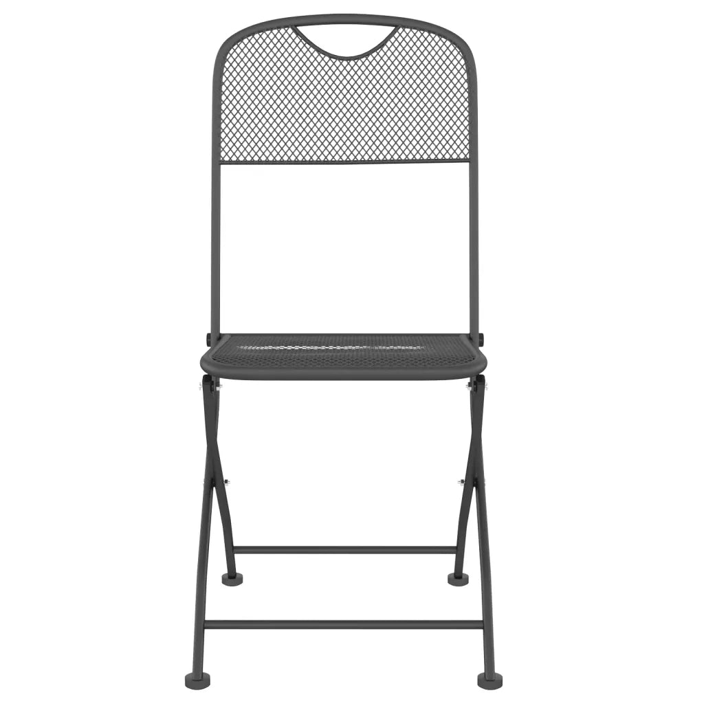 Set da Pranzo da Giardino 7pz | Set Salotto da Giardino Antracite in Rete Metallica