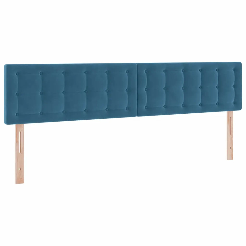 Letto con Contenitore Blu Scuro 200 x 200 cm Velluto 3370903