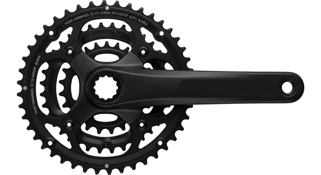 Guarnitura Tripla MTB / Bici 42-34-24T (Pedivella 170mm) con Paracatena