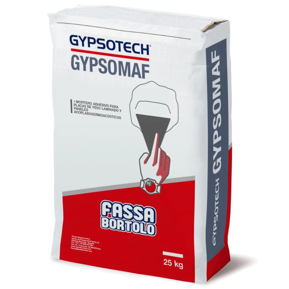 Gypsomaf fassa bortolo 25 kg malta adesiva per cartongesso