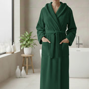 Satiza, Accappatoio 100% Cotone con Cappuccio, Verde
