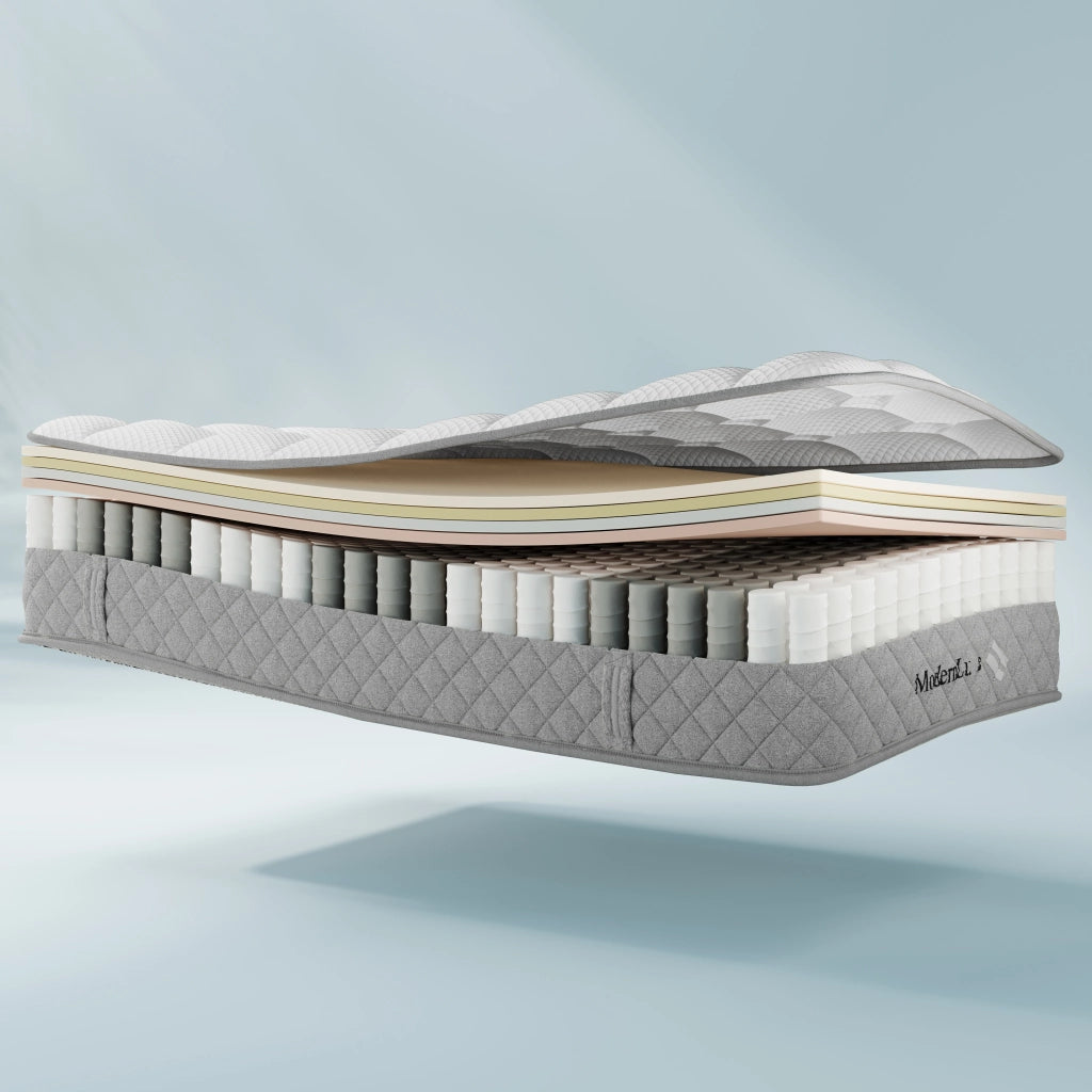 Letto singolo imbottito 90 × 200 cm contenitore in lino beige con testiera USB Type-C e materasso incluso