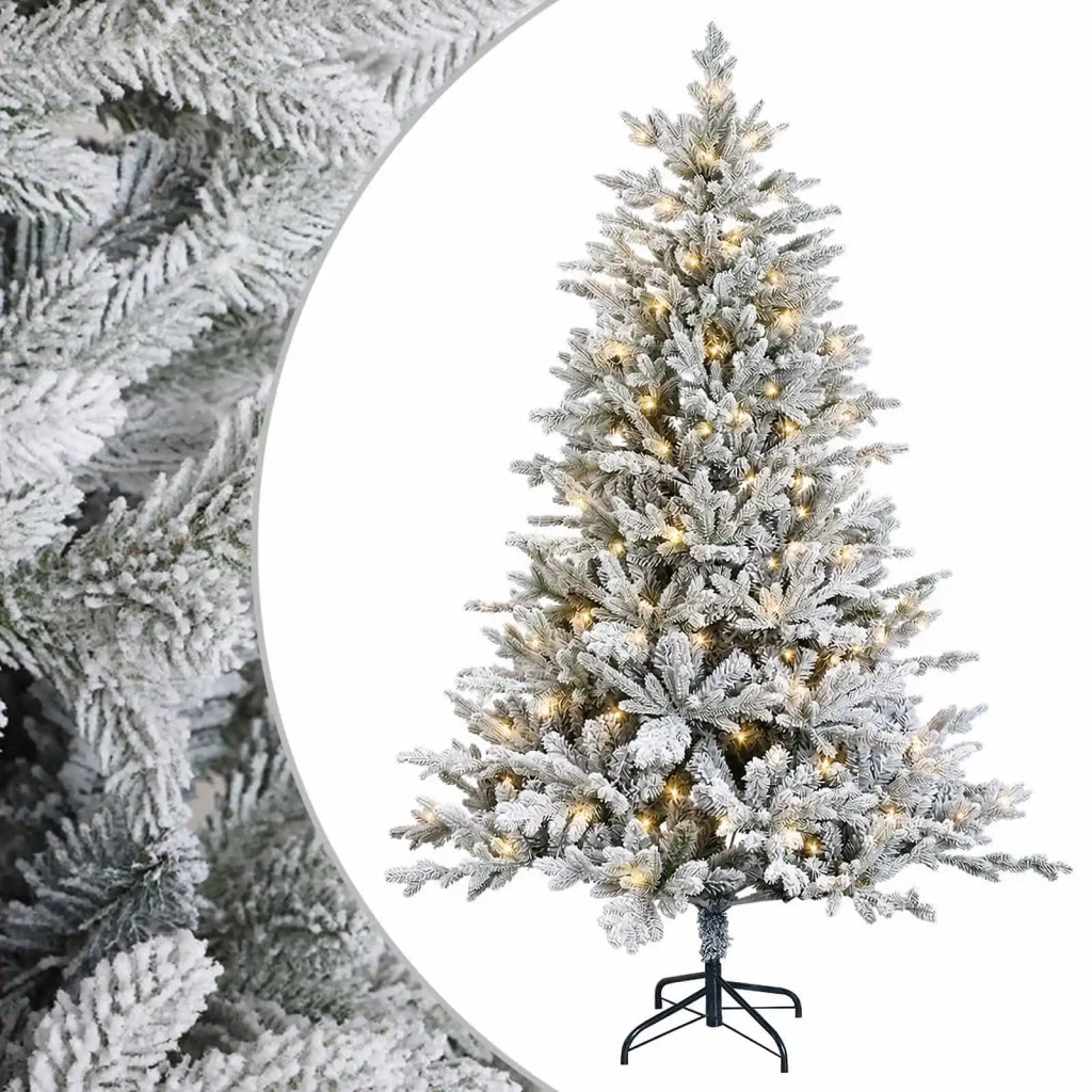 Albero di Natale Artificiale con Rami Pieghevoli 180 cm 300 LED 3466231