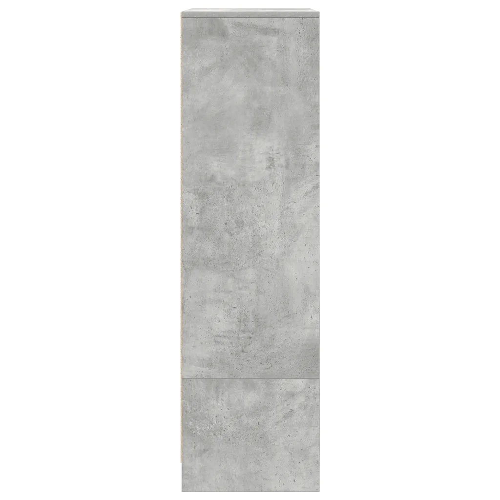 Armadio con Cassetto Grigio Cemento 55,5x34x119,5 cm Truciolato CFW5360246
