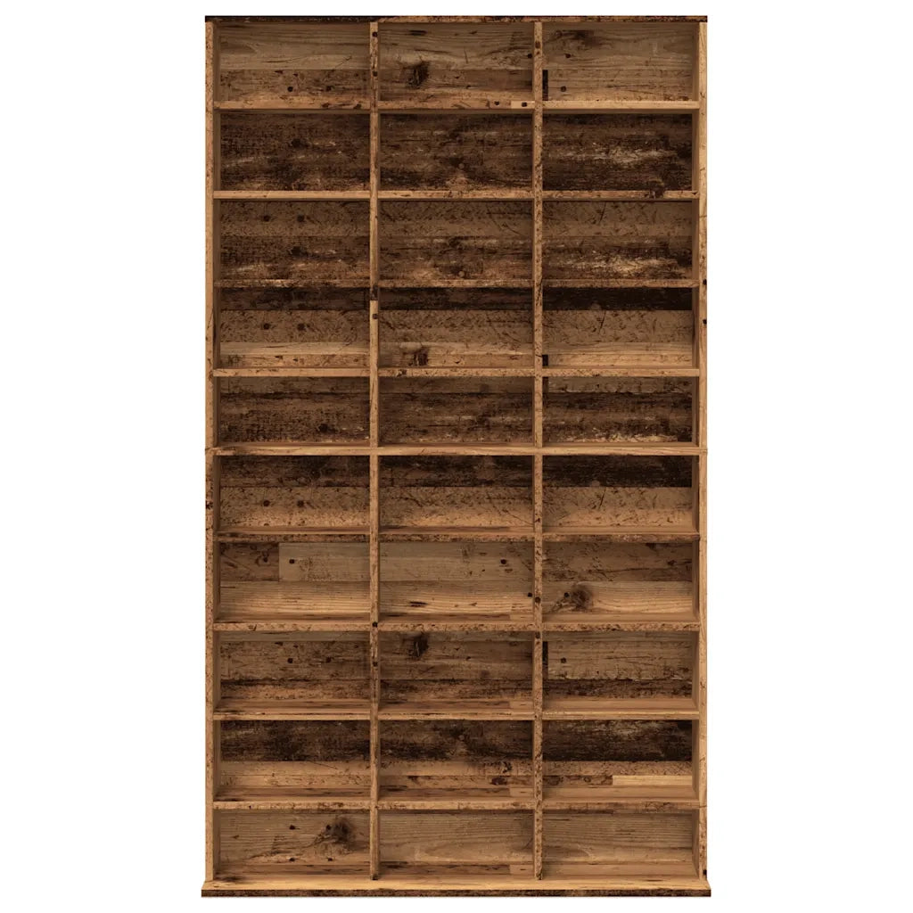 Mobile Porta CD Legno Antico 102x23x177,5 cm Legno Multistrato 855998
