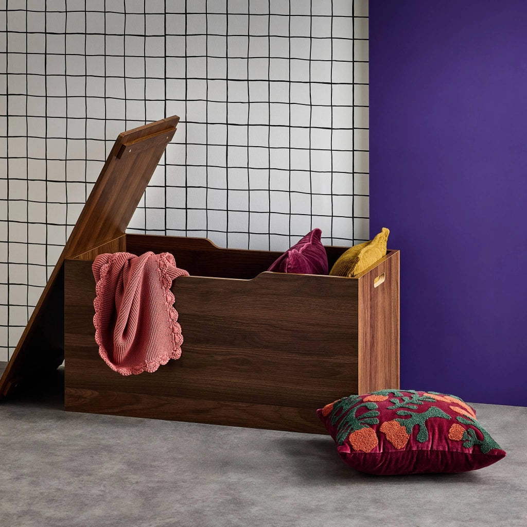 Baule, effetto legno tinto noce, noce