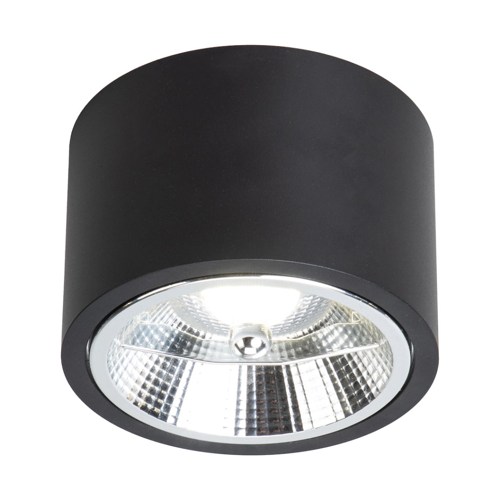 Spot soffitto esterno tondo nero AR111 15W Redondo