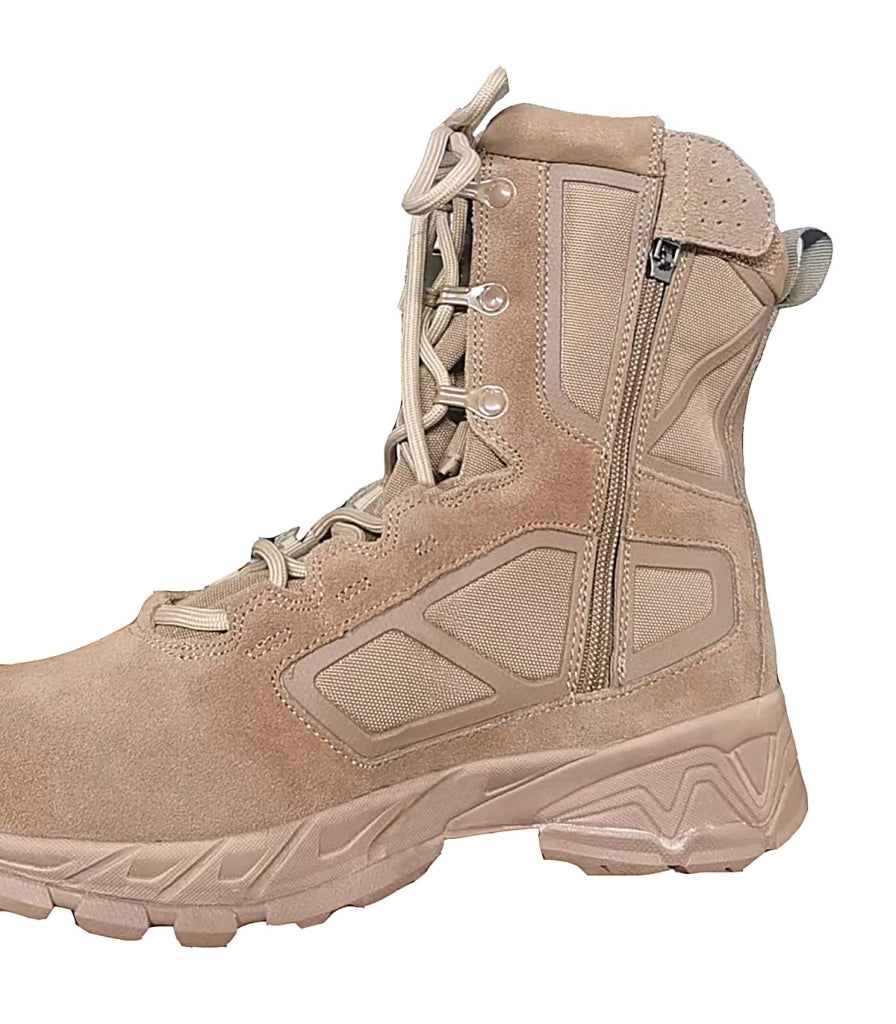 LEOPARD - Stivale Militare Professionale con Cerniera | Ultra Leggero | Antiscivolo