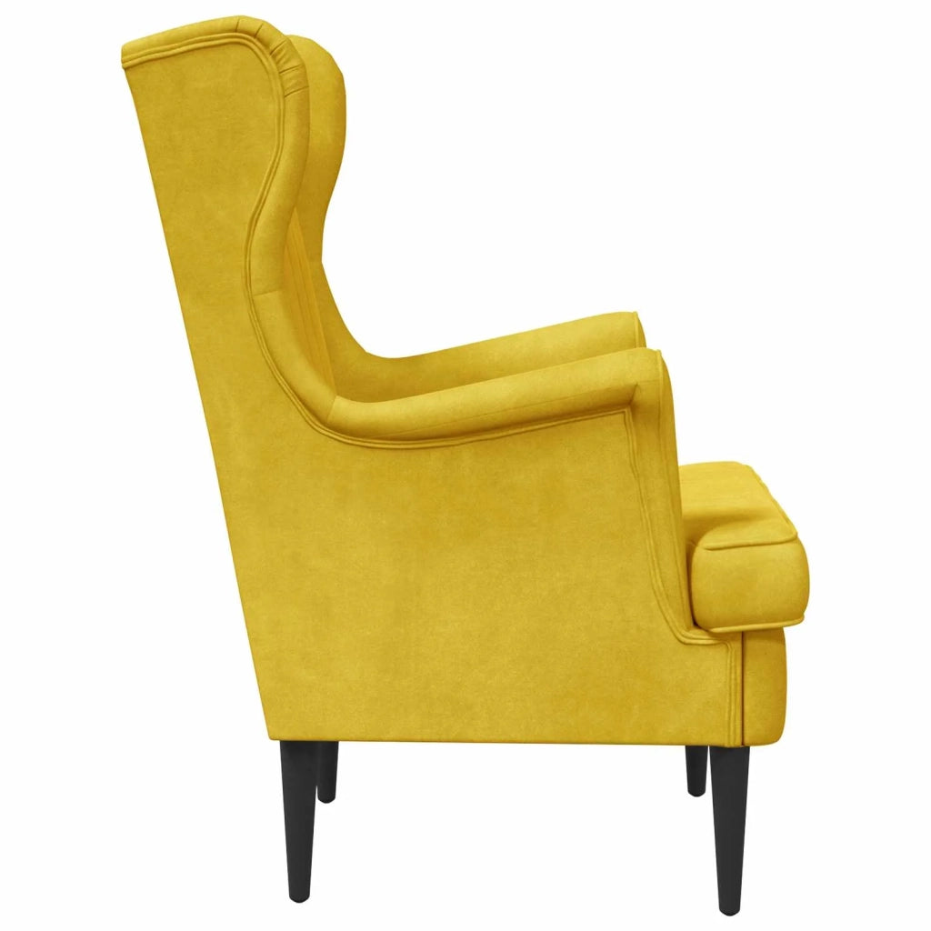 Poltrona Giallo Velluto 42029943