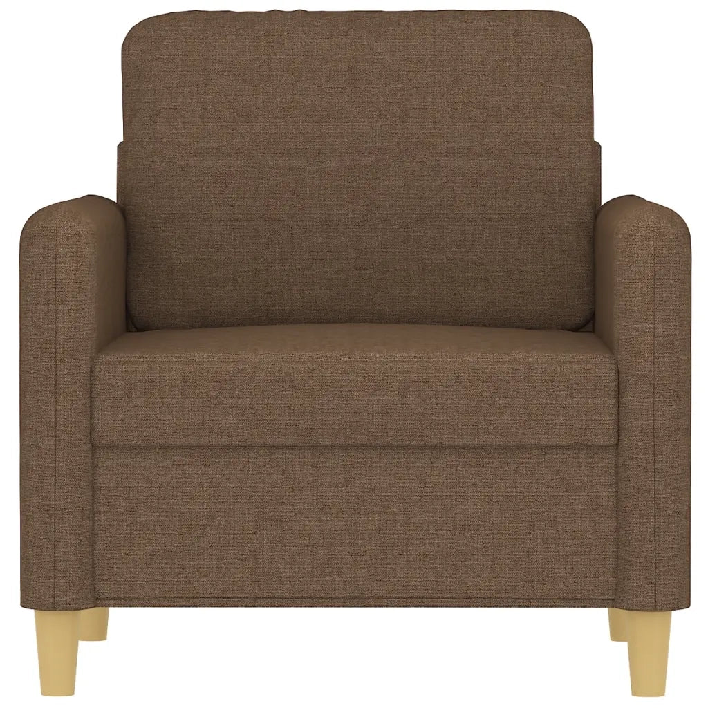 Poltrona Marrone 60 cm in Tessuto 359465
