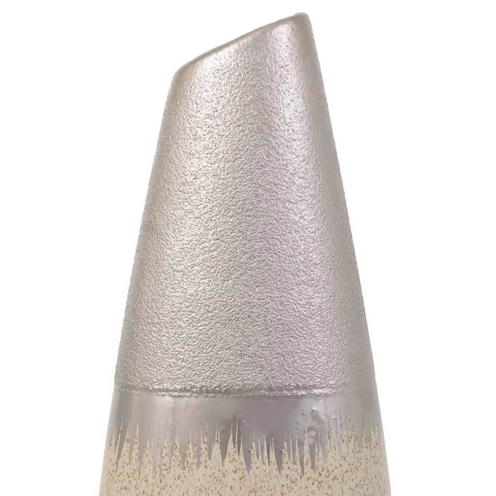 Vaso in ceramica argento 12x7x35h