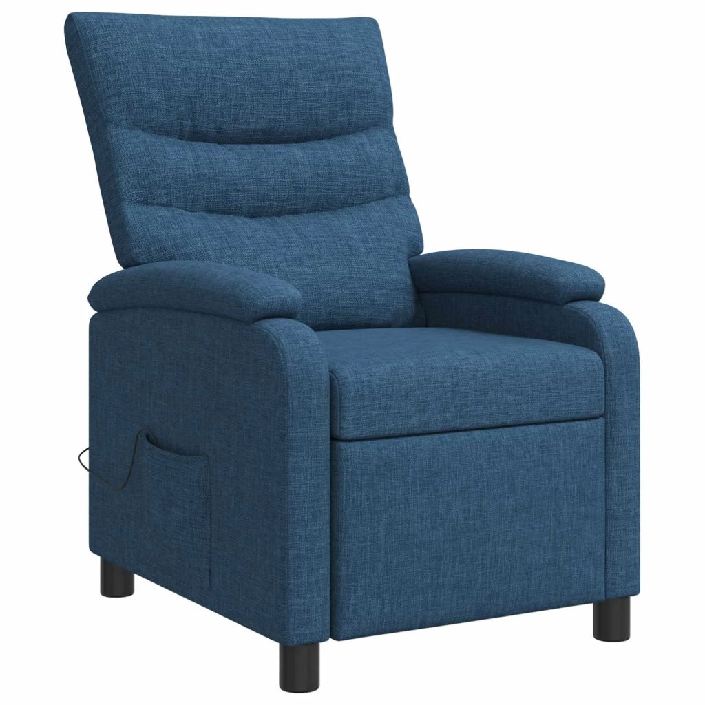 Poltrona Massaggiante Blu Tessuto 42034917