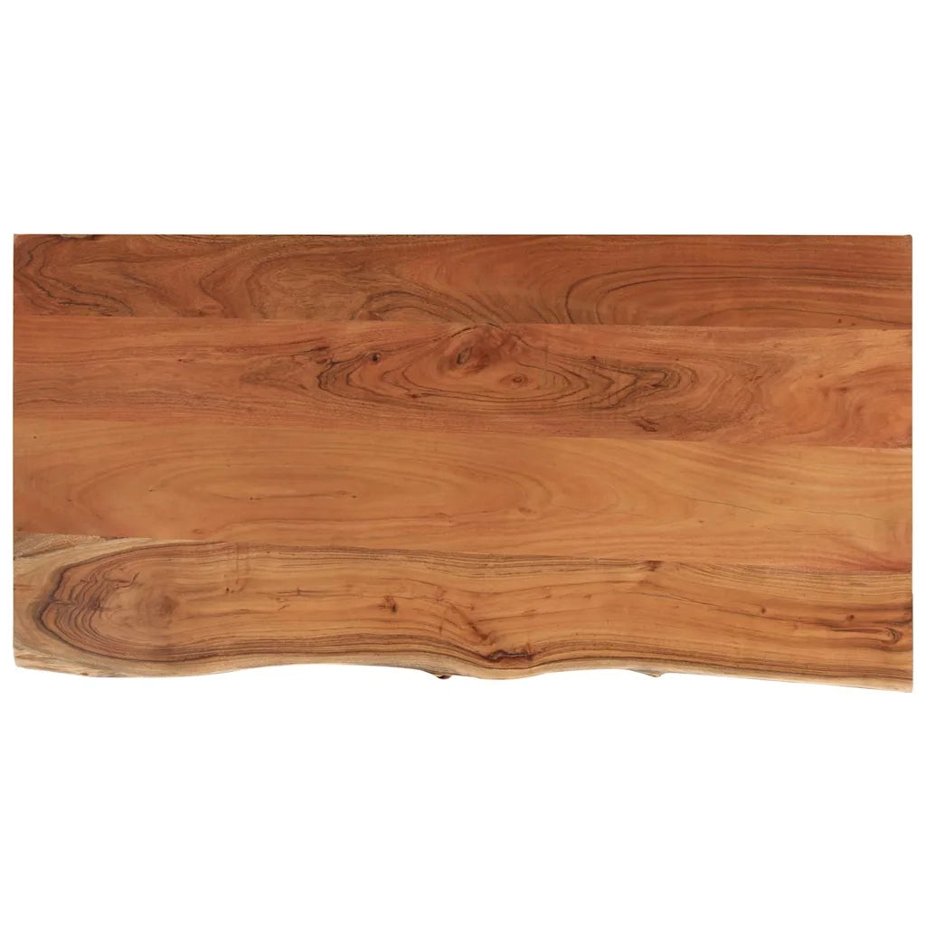Dessus de table 80x40x3,8 cm rectangulaire bois massif acacia