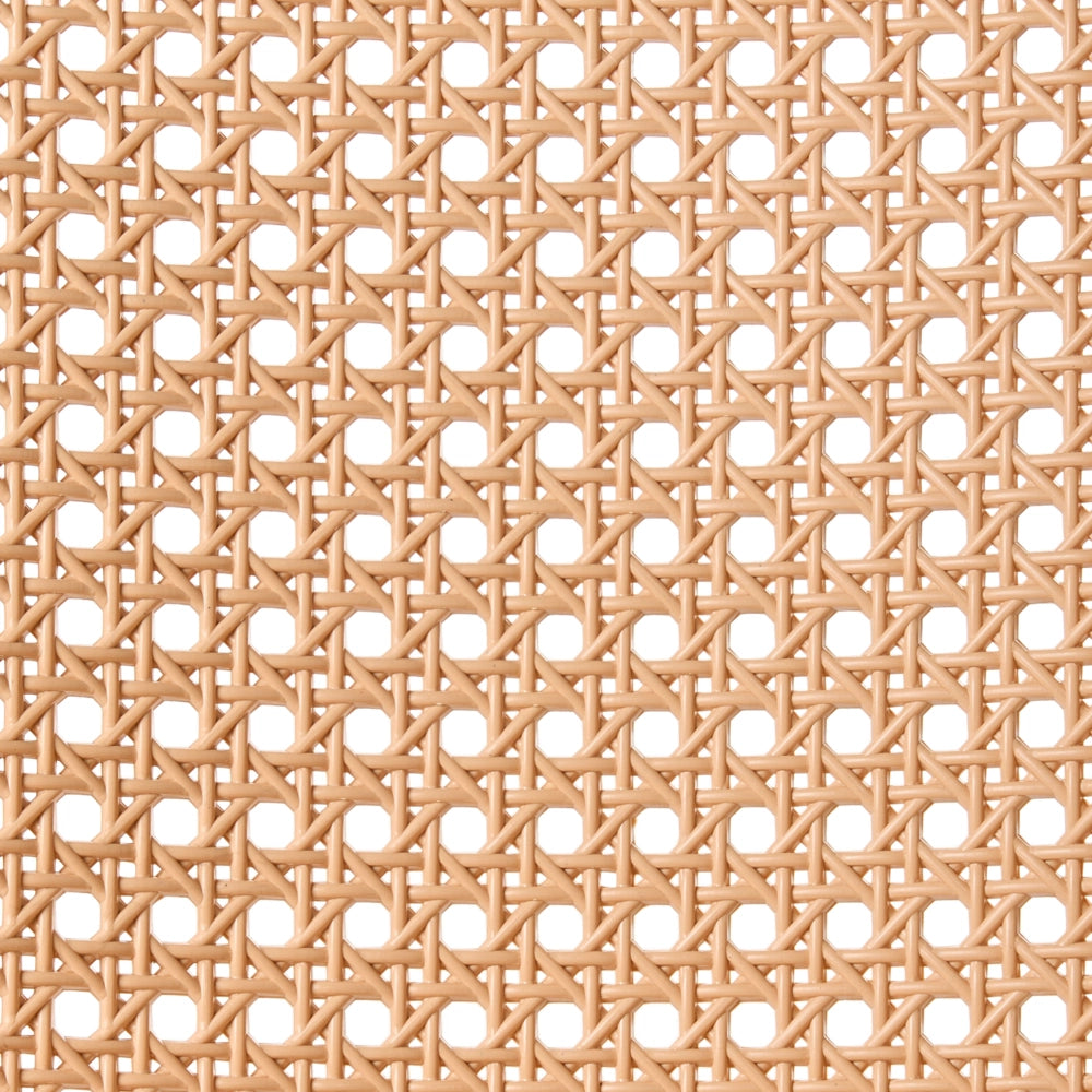 Set di 4 sedie da pranzo impilabili in plastica e senza braccioli, di colore beige e bianco stile moderno