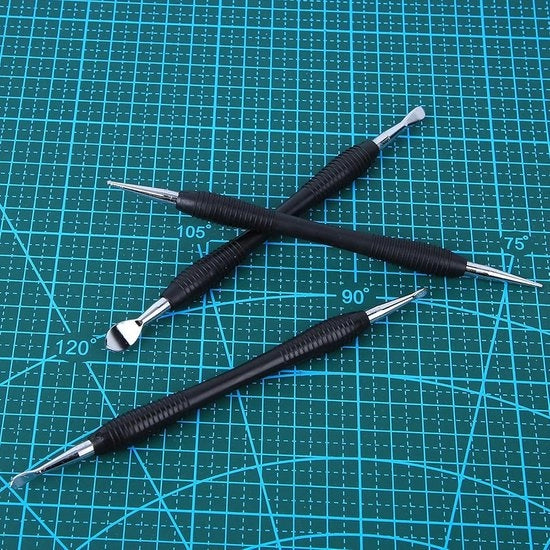 Set di modellazione in pelle - Lepel per modellazione e incisione - Strumento per incisione e spessore - Lavorazione della pelle DIY.