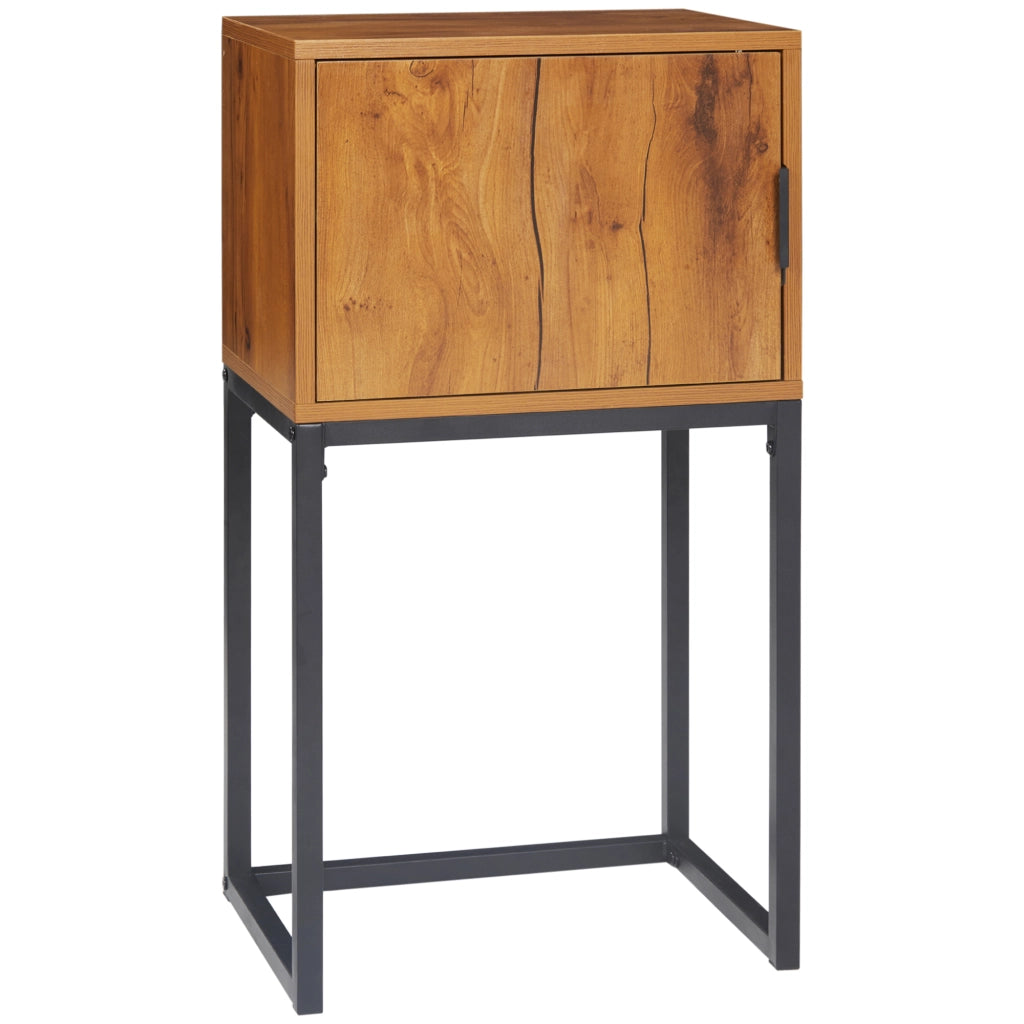 CONSOLLE 40x30x76 cm in legno composito e metallo nero