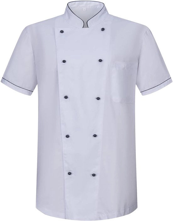 Uniforme di cucina per uomini - Ref.8501B - XX-Large, giacca da cucina per uomini 8501B - Bianco